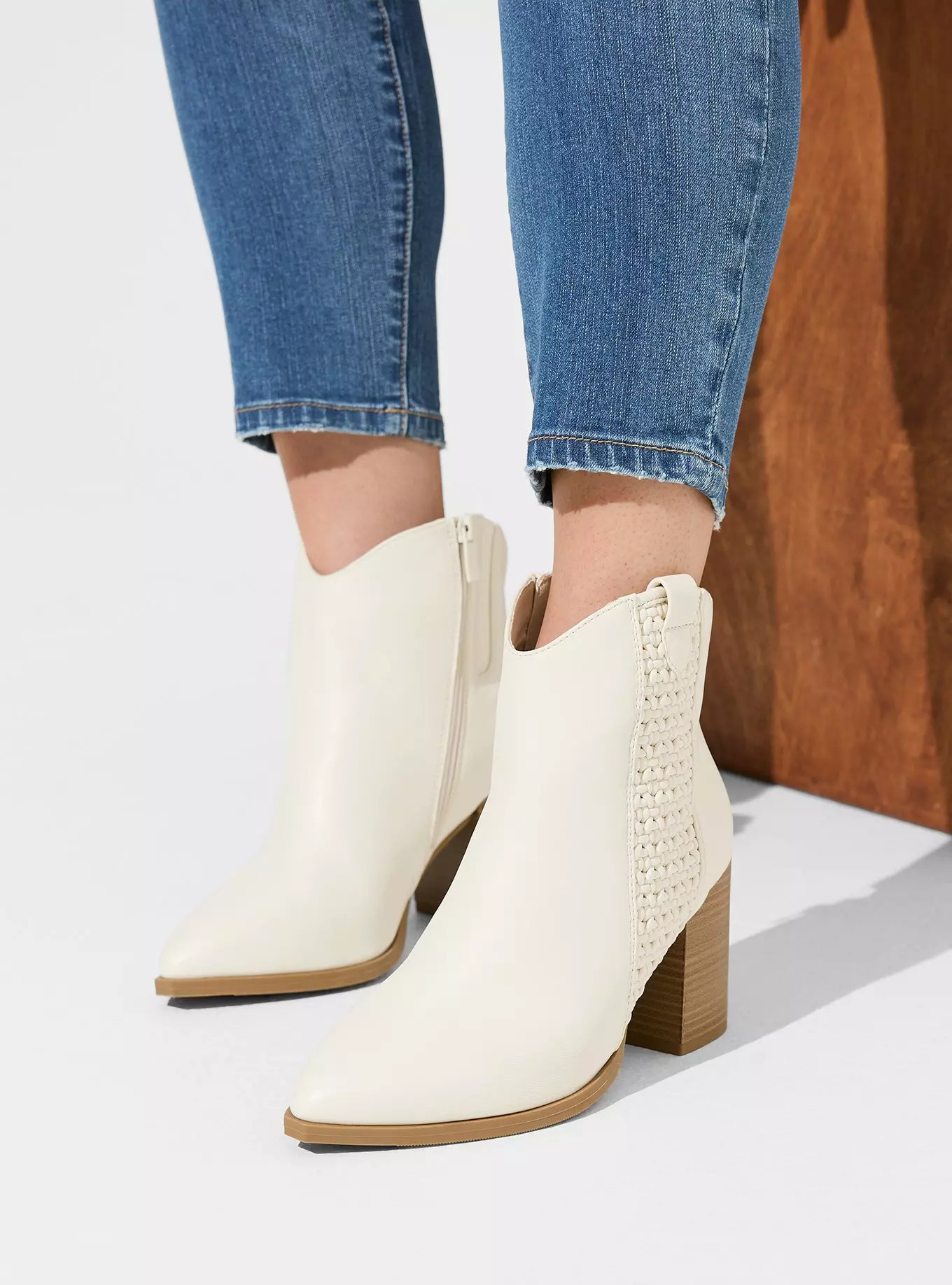 Lattice Heeled Western Bootie (WW) | Torrid (US & Canada)