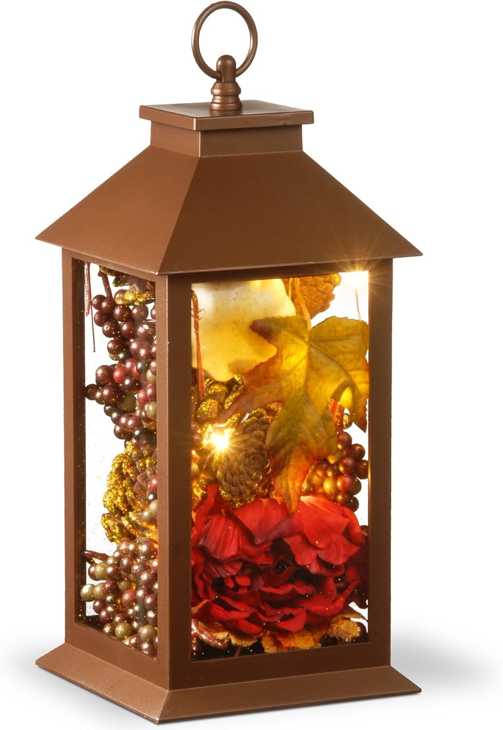 National Tree 15" Harvest Arrangment in LED Lantern | Amazon (US)