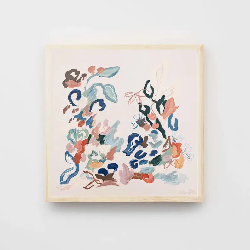 Saltlight Abstract Art Print- Digital Art Download, Printable Wall Decor, Instant Art Square Prin... | Etsy (US)