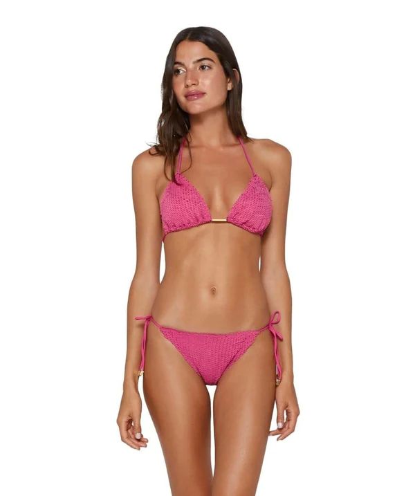 Scales Ripple Triangle Bikini - Pink (on sale) | ViX Swimwear