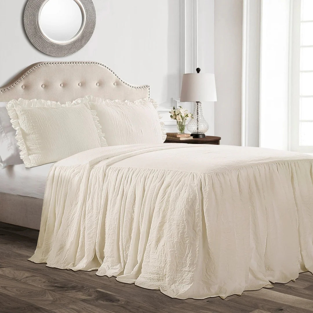Ruffle Skirt Bedspread Set | Lush Decor