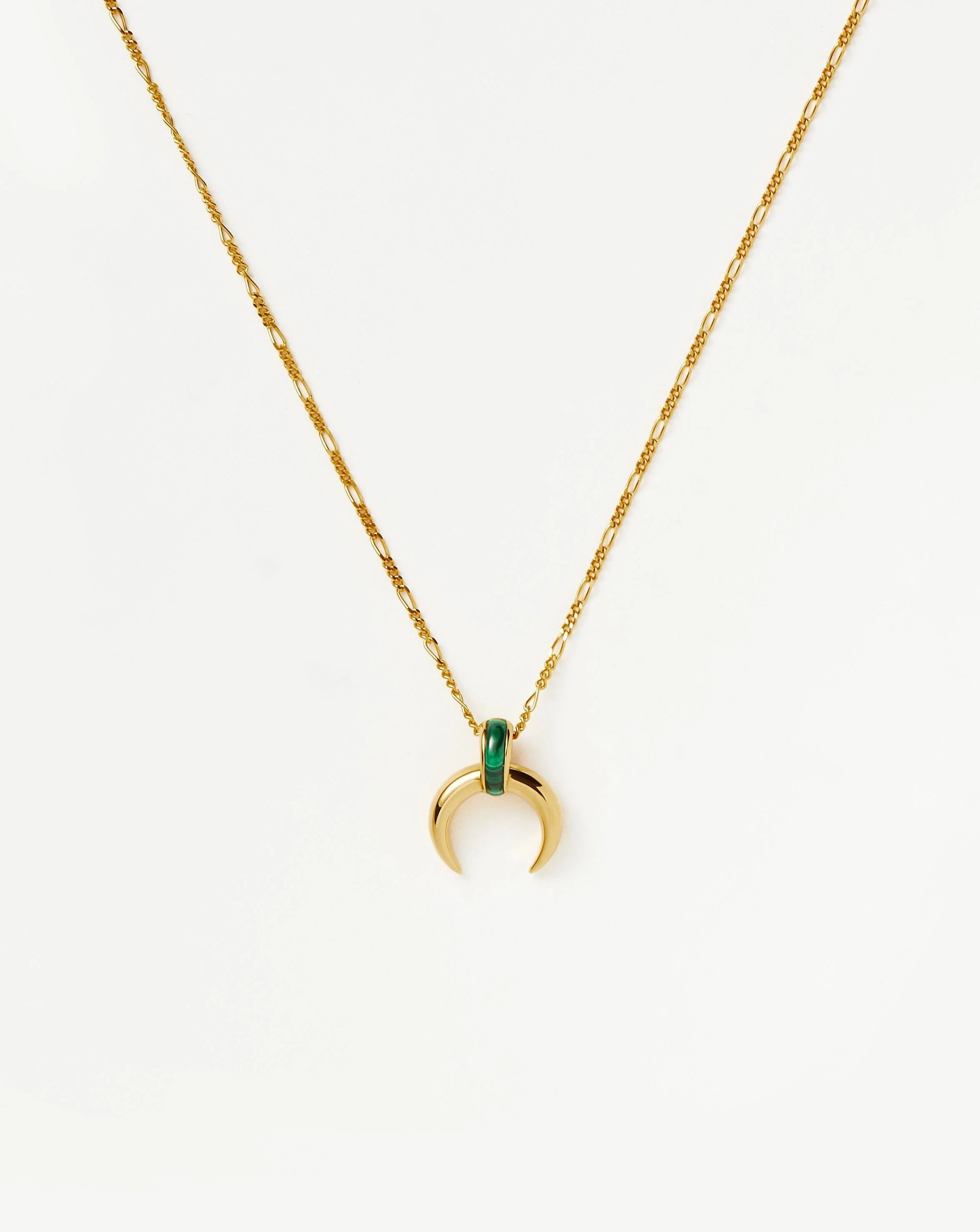 lucy-williams-malachite-horn-pendant-necklace | Missoma
