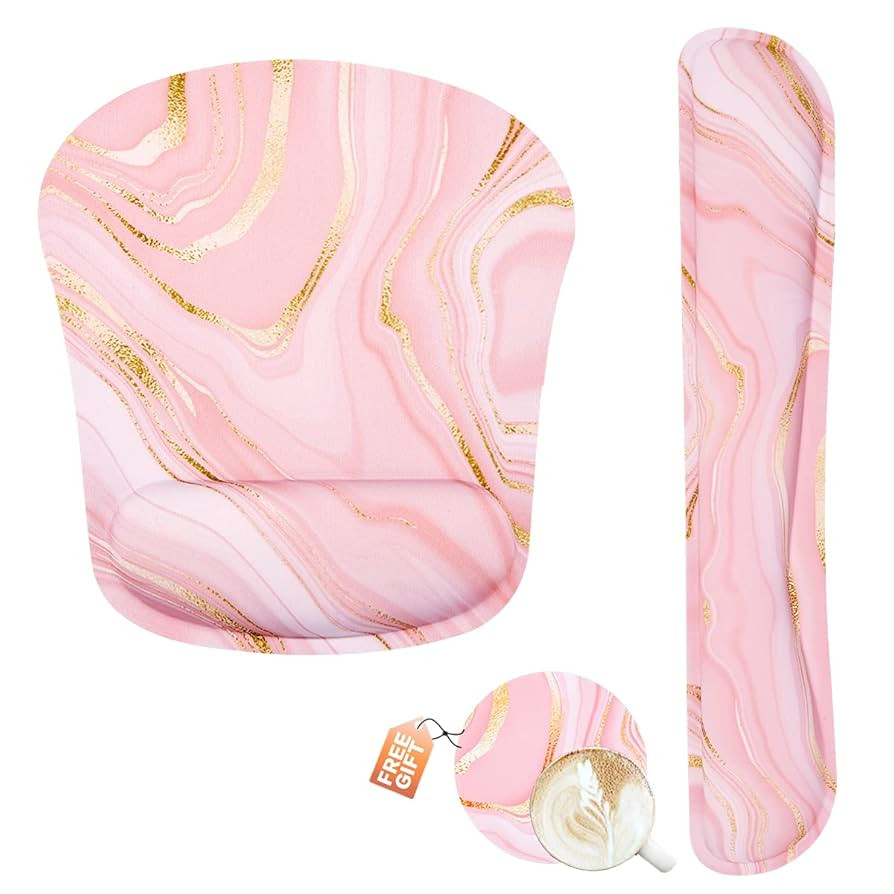 Memory Foam Ergonomic Keyboard Wrist Rest Pad and Mouse Wrist Rest Support Mouse Pad Set for Offi... | Amazon (US)