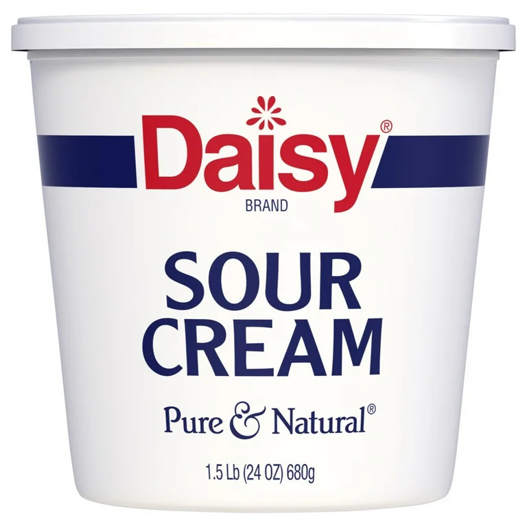 Daisy Pure and Natural Sour Cream, 24 oz (1.5 lb) Tub (Refrigerated) | Walmart (US)