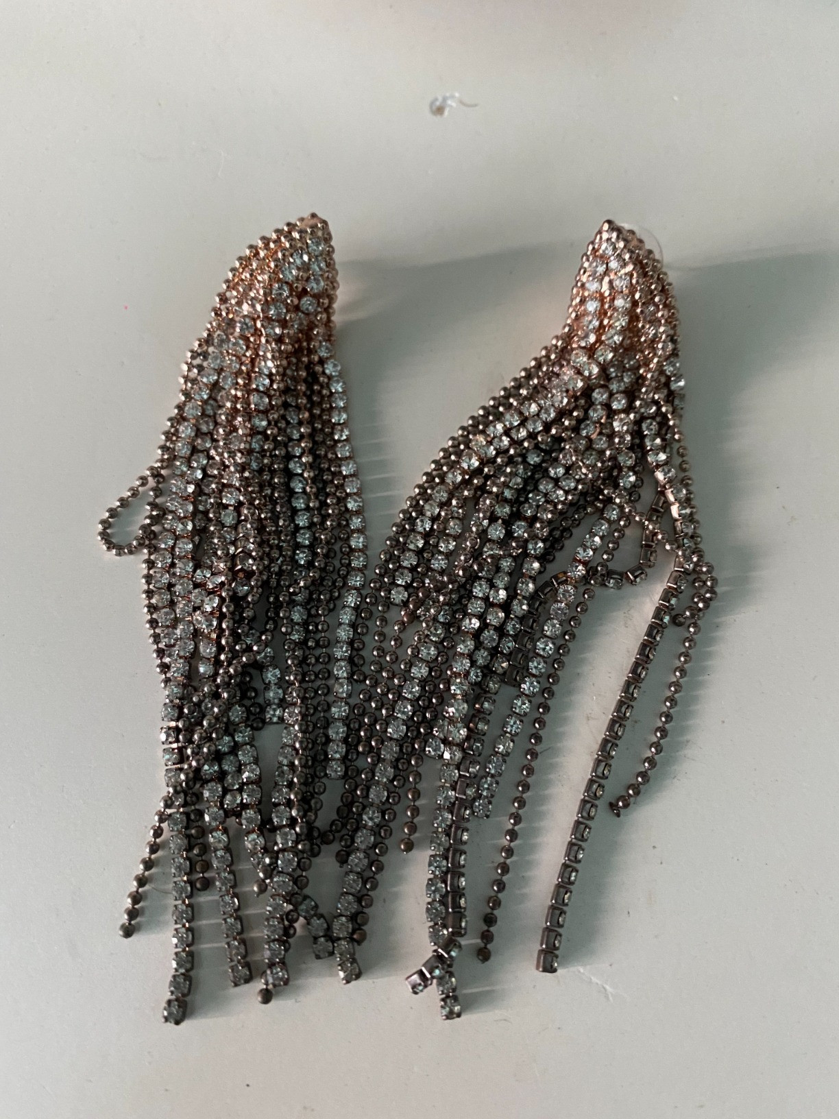 Simulated Diamond Long Earrings for Women - Cubic Zirconia Crystal Statement Dangle Earrings - Hy... | Amazon (US)