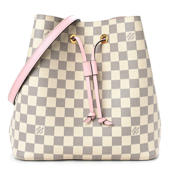 LOUIS VUITTON Damier Azur Neonoe MM Eau De Rose | FASHIONPHILE (US)