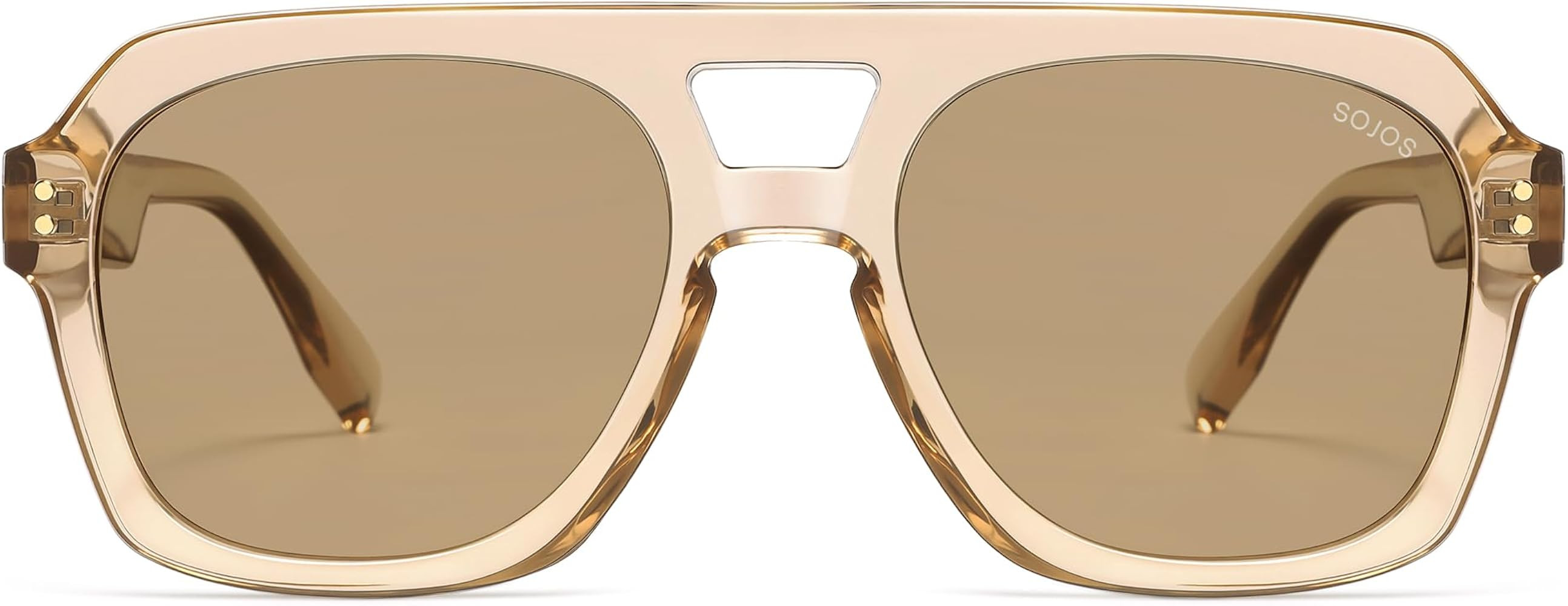 SOJOS Retro Polarized Aviator Sunglasses Womens Mens SJ2385 | Amazon (US)