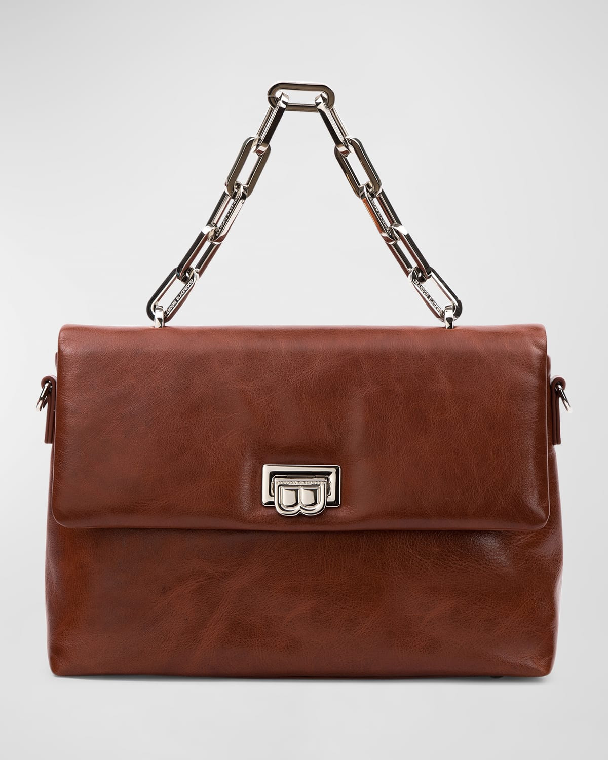 Lisa Flap Leather Chain Shoulder Bag | Neiman Marcus