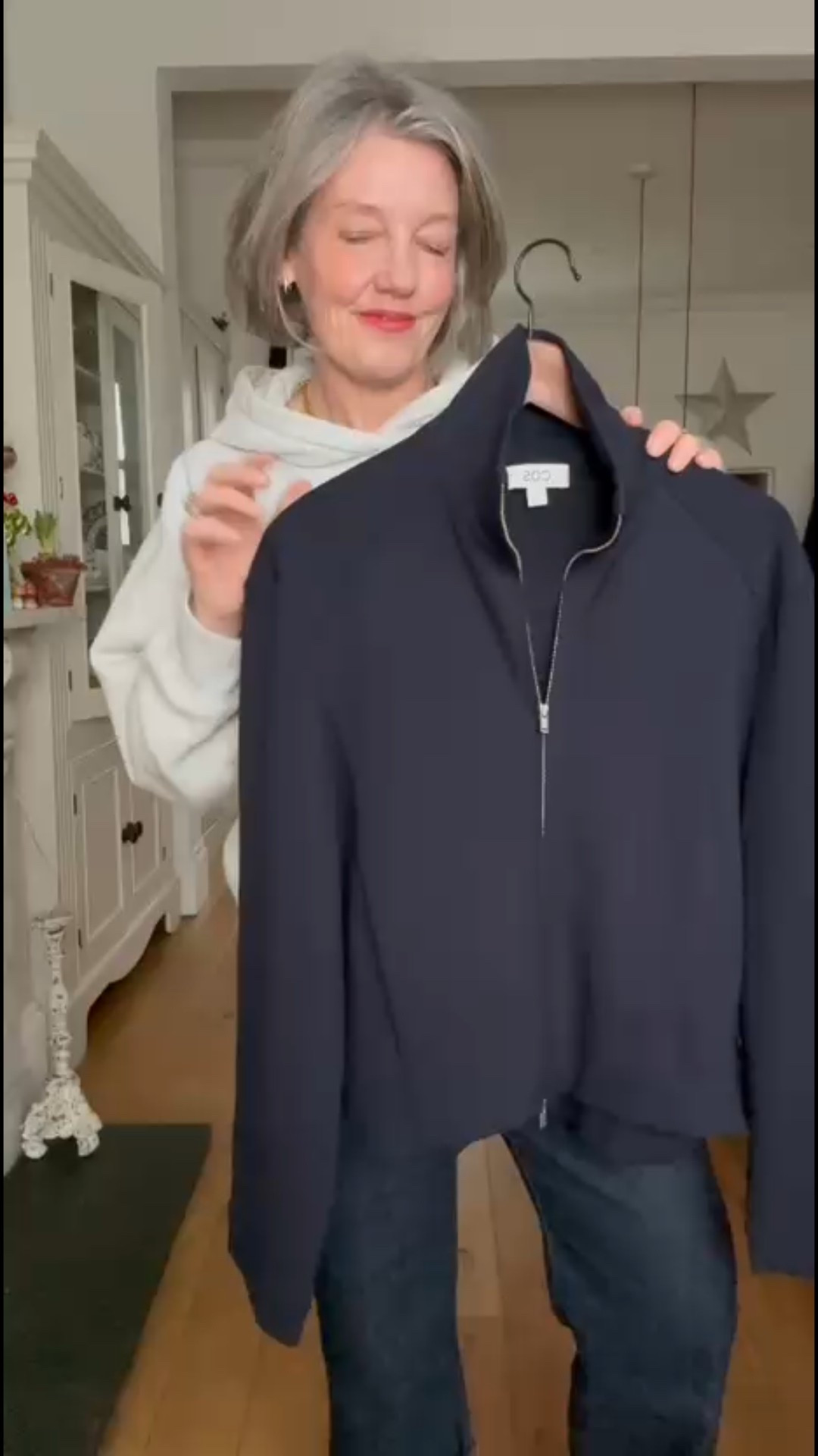 Cosy winter outfit styled with a pop of red ♥️
Wearing a large in the Cos scuba jacket 
Merino Cos knit size smalll

Winter Outfit inspo, Knitwear, Long coat, Winter Coat, Winter Style, COS, Trainers, Layers, Casual outfit 

#LTKeurope #LTKwinter #LTKuk