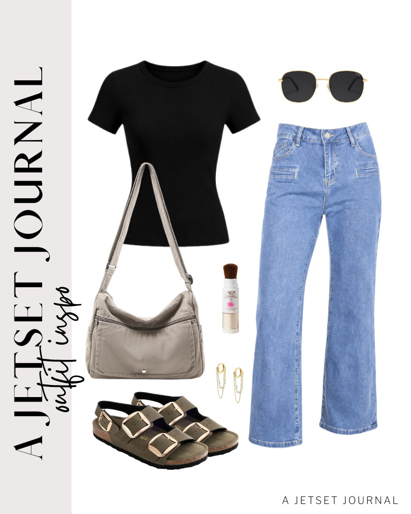 So obsessed with this black crew-neck ribbed top paired with Astylish stretchy jeans. You can pair it with a canvas messenger bag and these trendy beach sandals from Project Cloud. Complete this look with tassel chain dangle earrings and Hawaiian Tropic Mineral Powder Sunscreen Brush.

#LTKSeasonal #LTKSaleAlert #LTKTravel
 

 