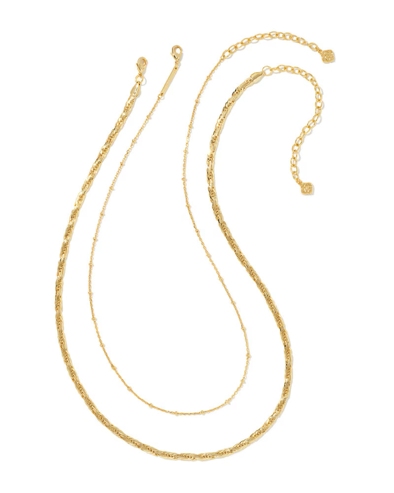 Carson Set of 2 Chain Necklaces in Gold | Kendra Scott