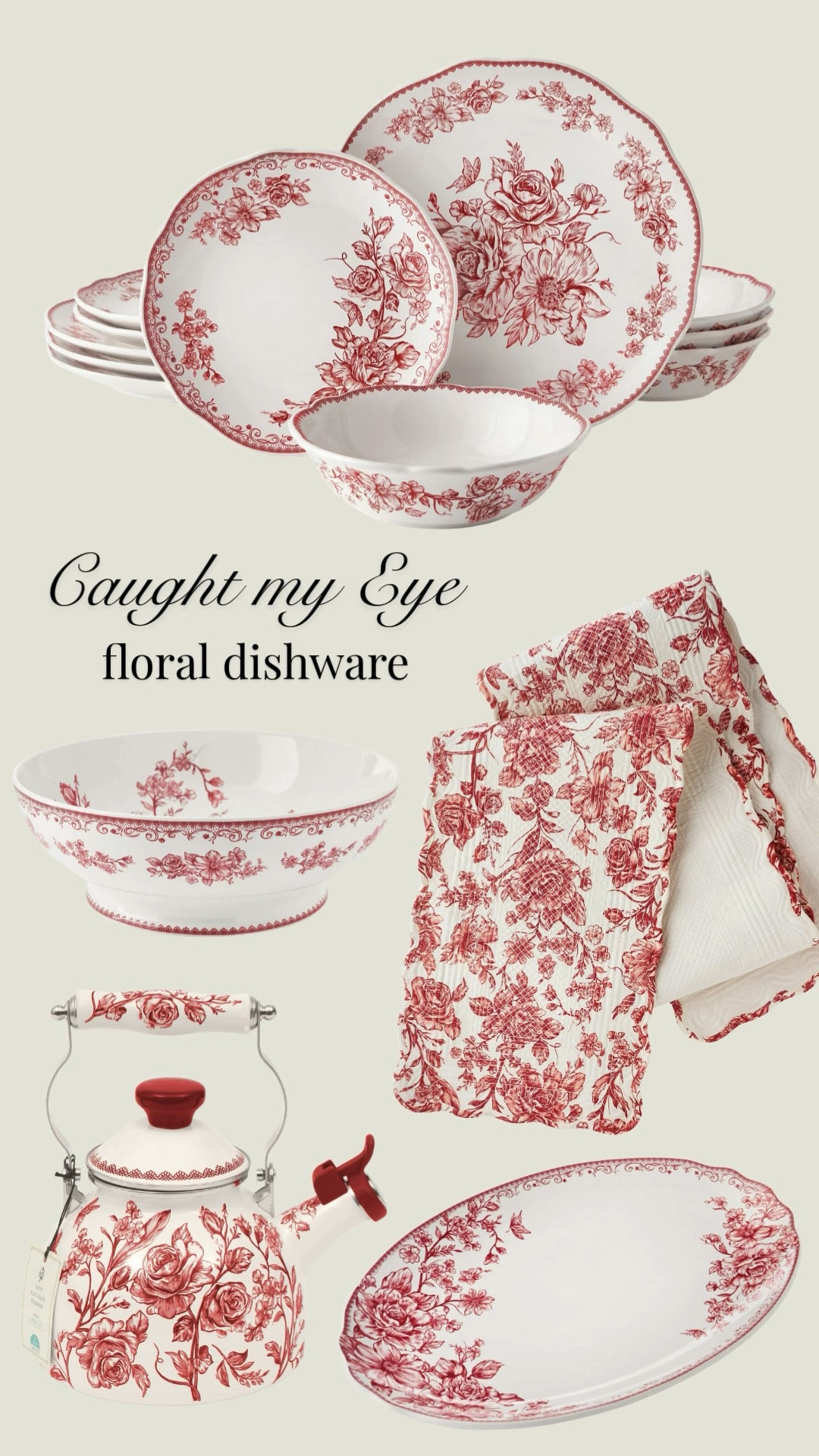 The prettiest floral dinnerware, perfect for holiday entertaining! Dining room, tabletop, Christmas, Christmas dinner, winter, seasonal, dishes, serveware, dishware

#LTKSeasonal #LTKHome #LTKHoliday