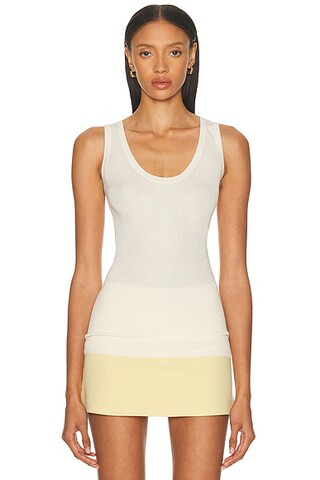Scoop Neck Rib Tank | FWRD 