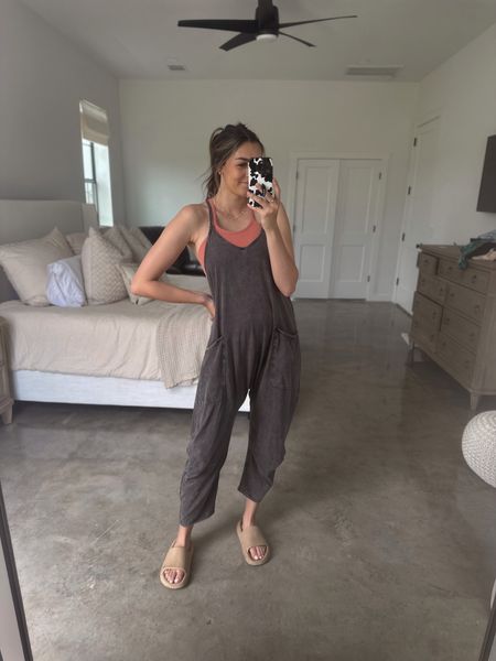 True to size!

Amazon dupe for free people crop, free people hotshot onesie, amazon slides 