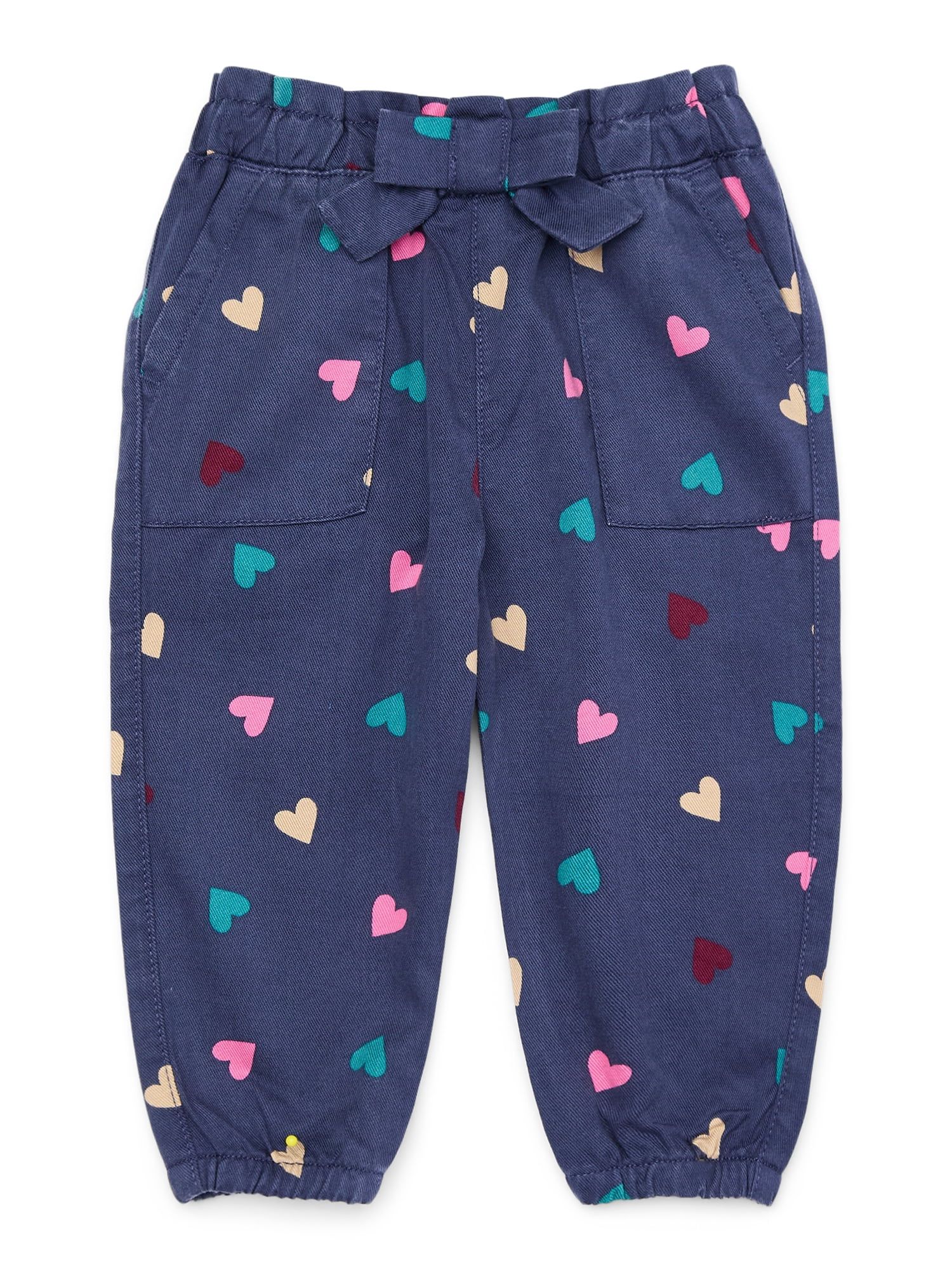 Garanimals Baby Girl Porkchop Pocket Print Twill Pants, Sizes 0-24 Months | Walmart (US)