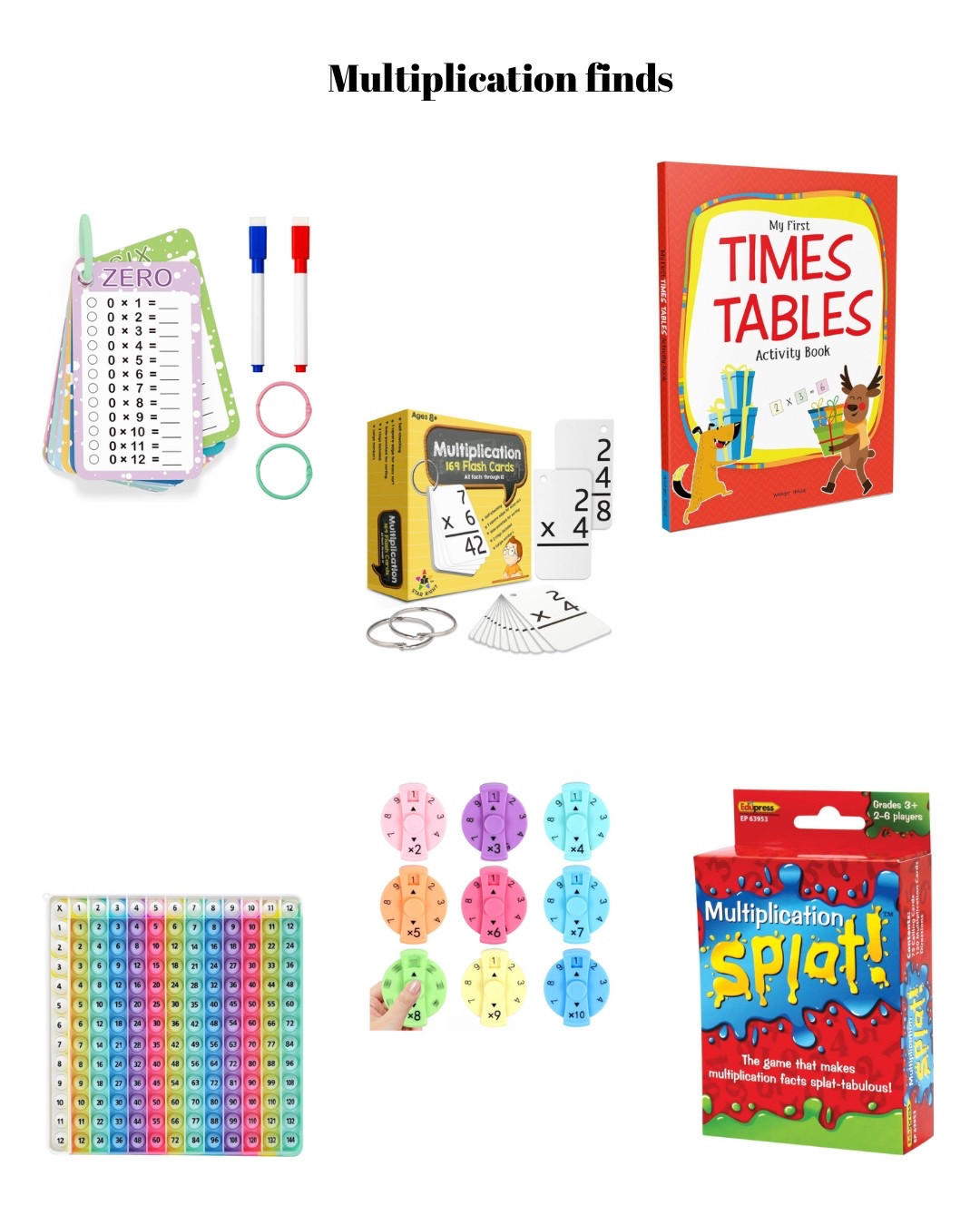 Incoming second grader finds for multiplication prep! 

#LTKSaleAlert #LTKSummerEdit #LTKKids