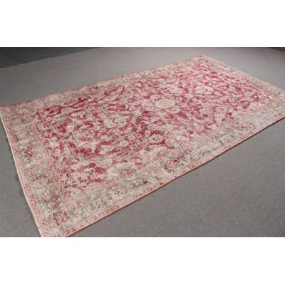 Large Turkish Vintage Rug With Floral Design For Bedroom And Salon In Boho Chic Style And Beige | Wayfair North America