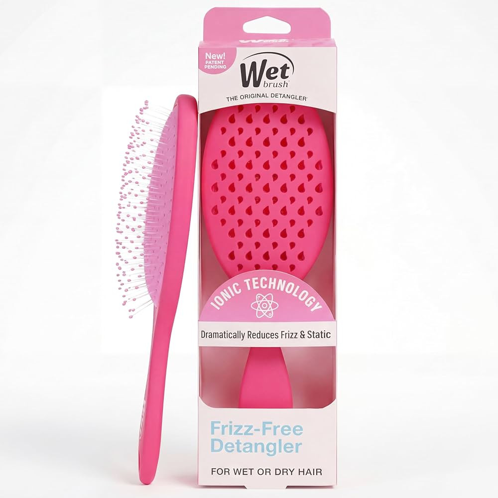 Wet Brush Frizz-Free Detangler Brush with Ionic Technology, Pink, Provides Frizz Control, Reduces... | Amazon (US)