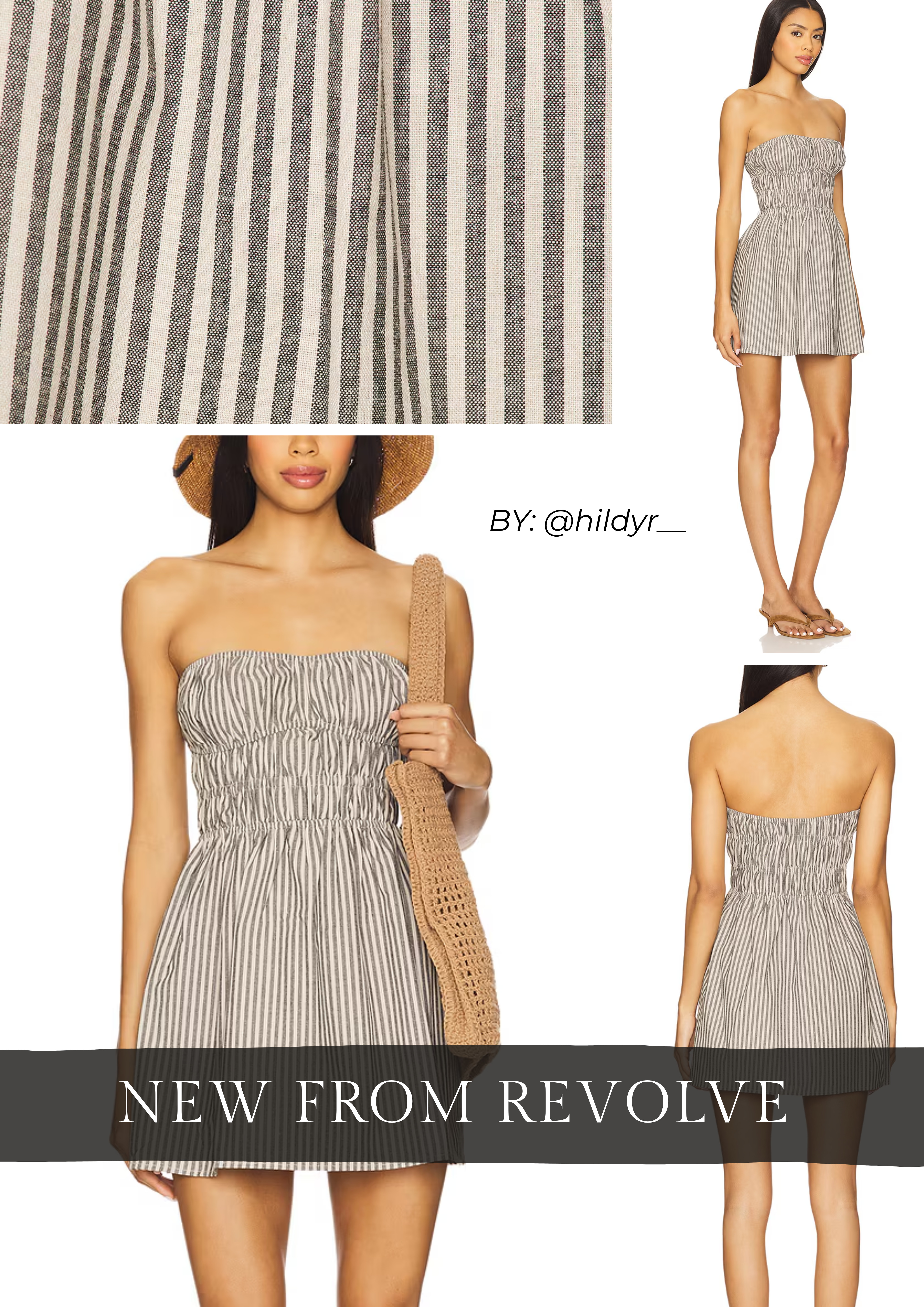 neve mini dress in black stripe more to come Gisa Short Dress