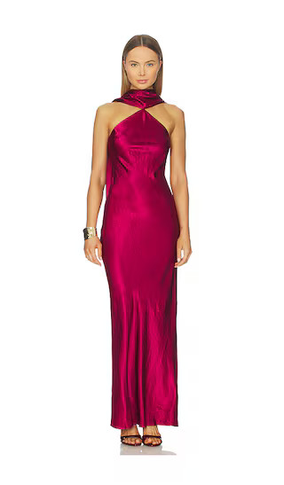 x REVOLVE Ashton Maxi Dress in Wine | Revolve Clothing (Global)