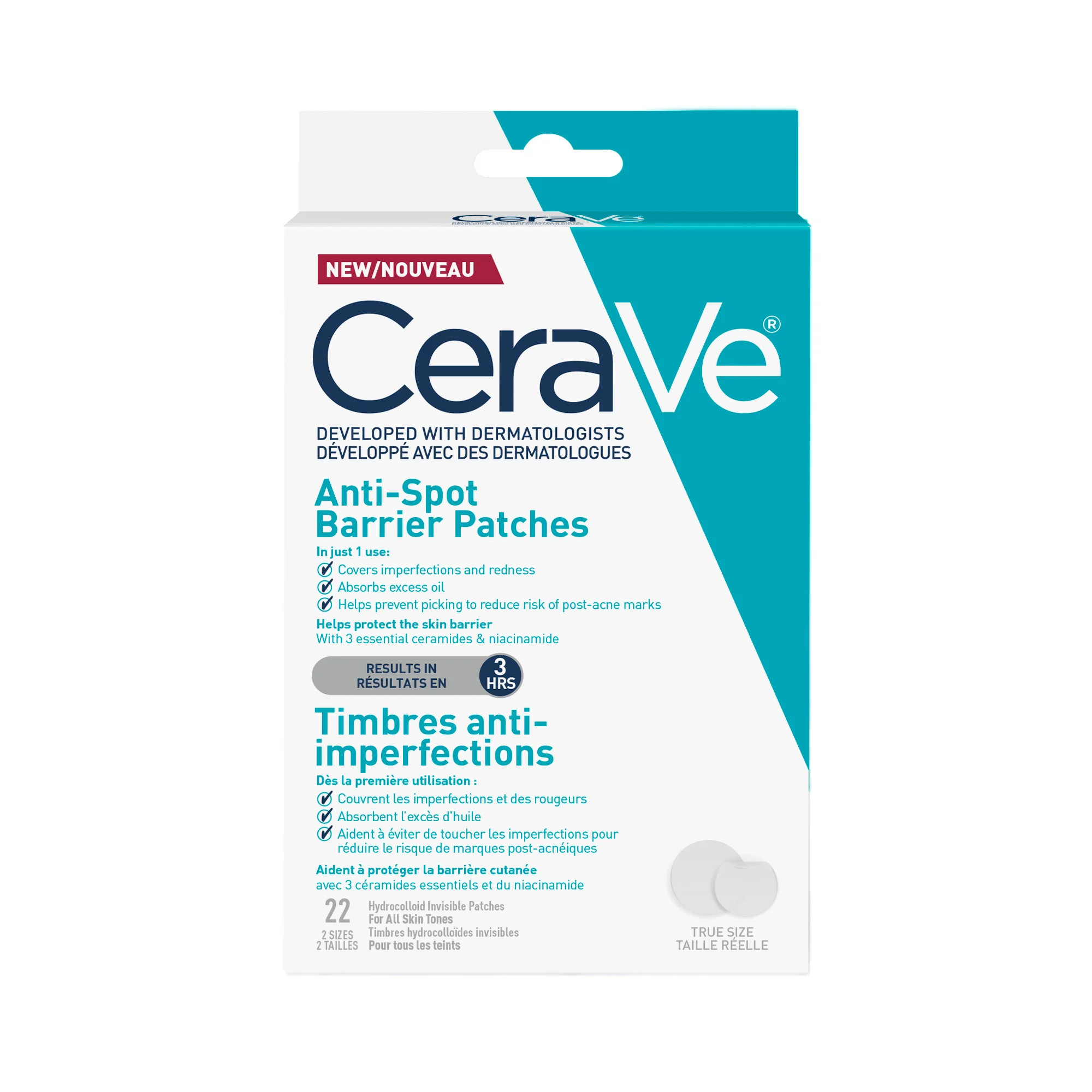 CeraVe Anti-Spot Barrier Patches, Invisible Hydrocolloid Patches with Ceramides and Niacinamide | Walmart (CA)