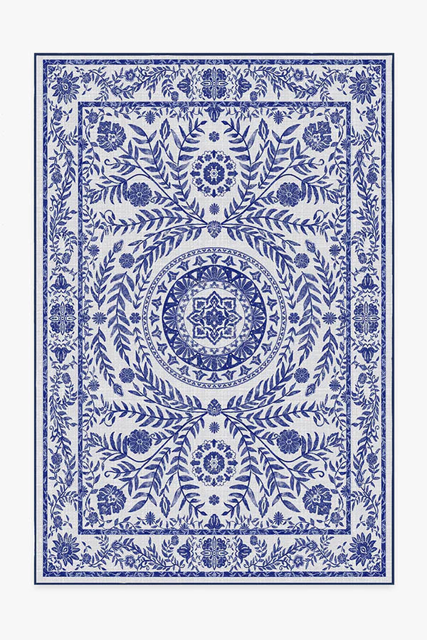 Fontaine Delft Blue Outdoor Rug | Ruggable