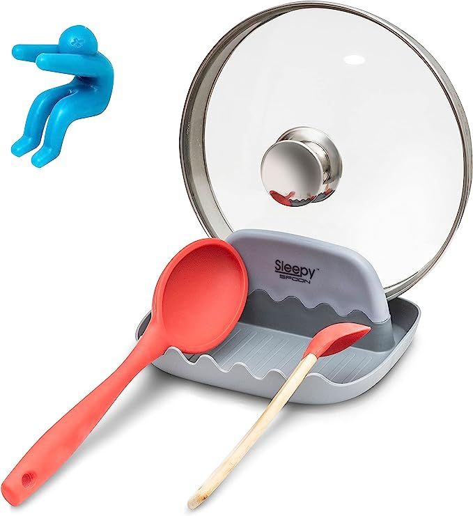 SleepySpoon Rest Pot Spoon Holder Counter Decor – Cool Kitchen Gadget Keeps Countertops Clean-I... | Amazon (US)