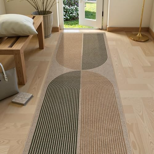Lahome Enfys Modern Rainbow Easy Jute Rug, 2x8 Hallway Runner Washable Rugs for Entryway Farmhous... | Amazon (US)