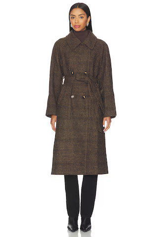 ASTR the Label Seeley Coat in Brown Plaid from Revolve.com | Revolve Clothing (Global)