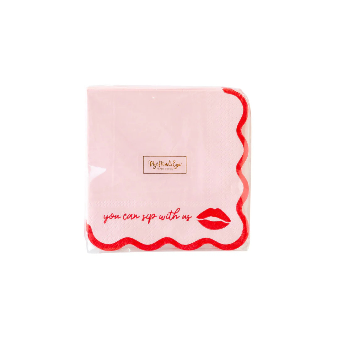 Galentines Cocktail Napkin | My Mind's Eye
