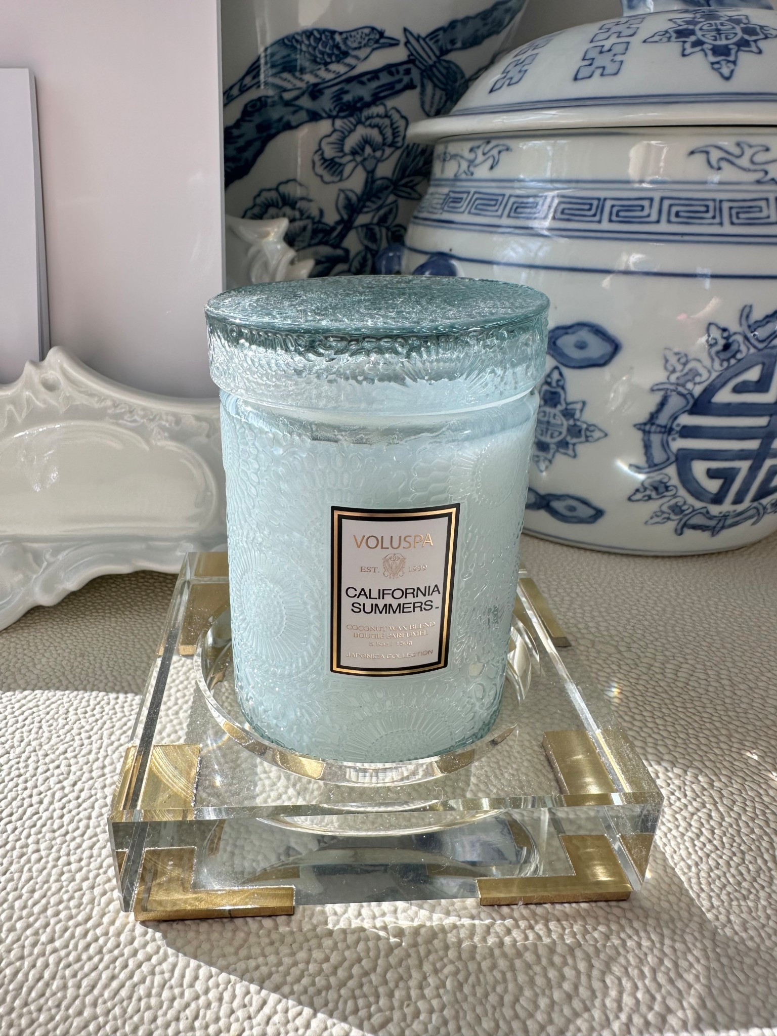 California summers from the Japonica collection!🩵
Bathe your senses with notes of California Eaves, Sea Salt, Warm Vanilla, and Teakwood. It's a beachy, sophisticated fragrance reminiscent of a sunny day at a beach house, combining salty air with smooth wood and creamy vanilla! Ooo la la!

#LTKHome #LTKSeasonal