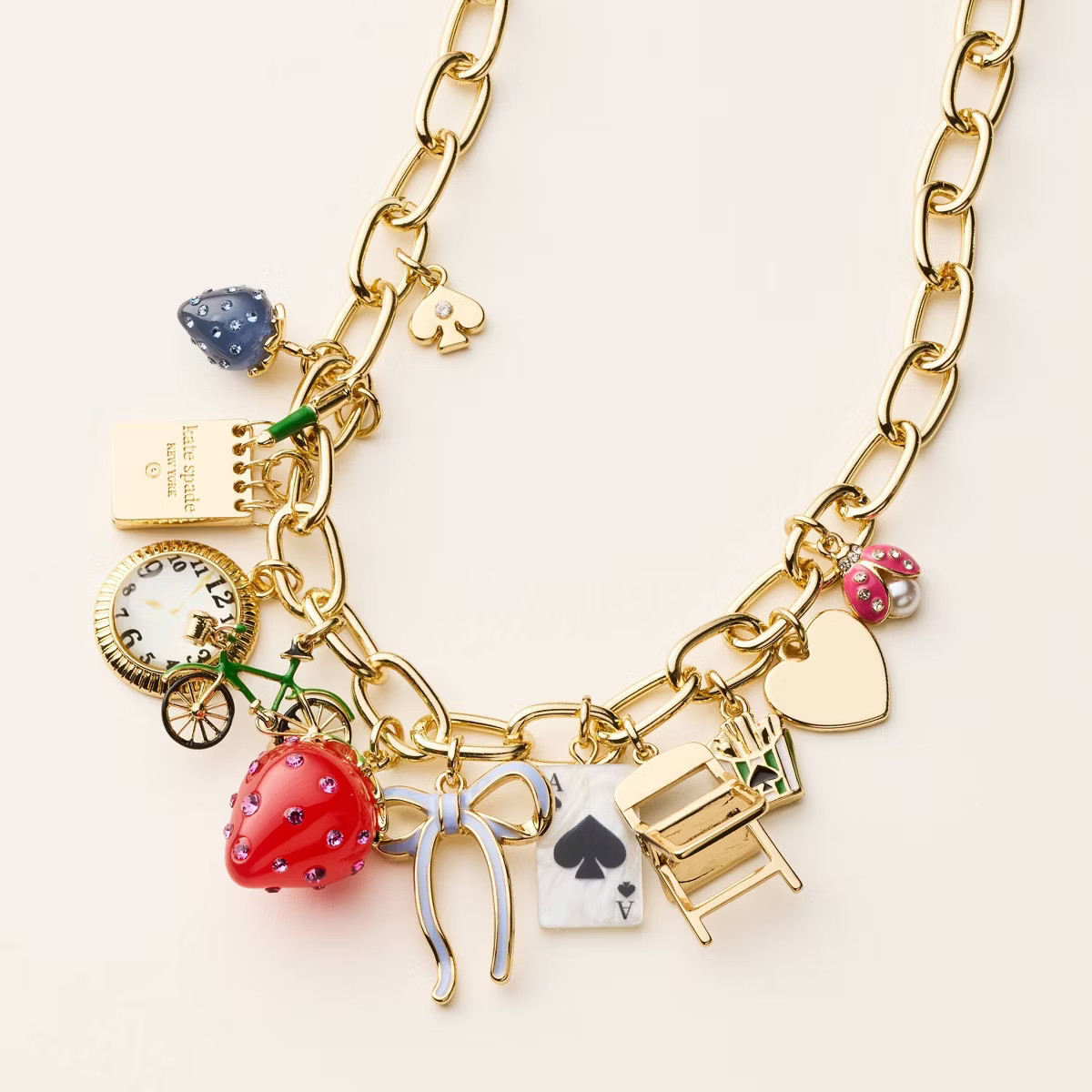 Chunky Charm Statement Necklace - kate spade new york x Target Gold | Target