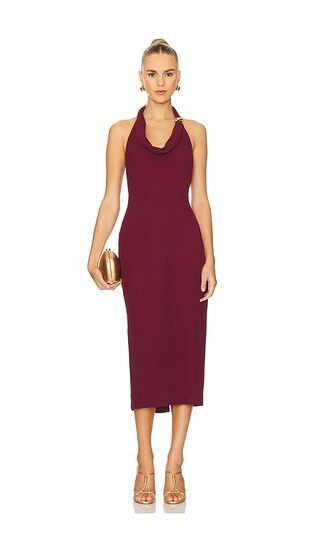 ASTR the Label Alanna Dress in Wine. - size L | Revolve Clothing (Global)