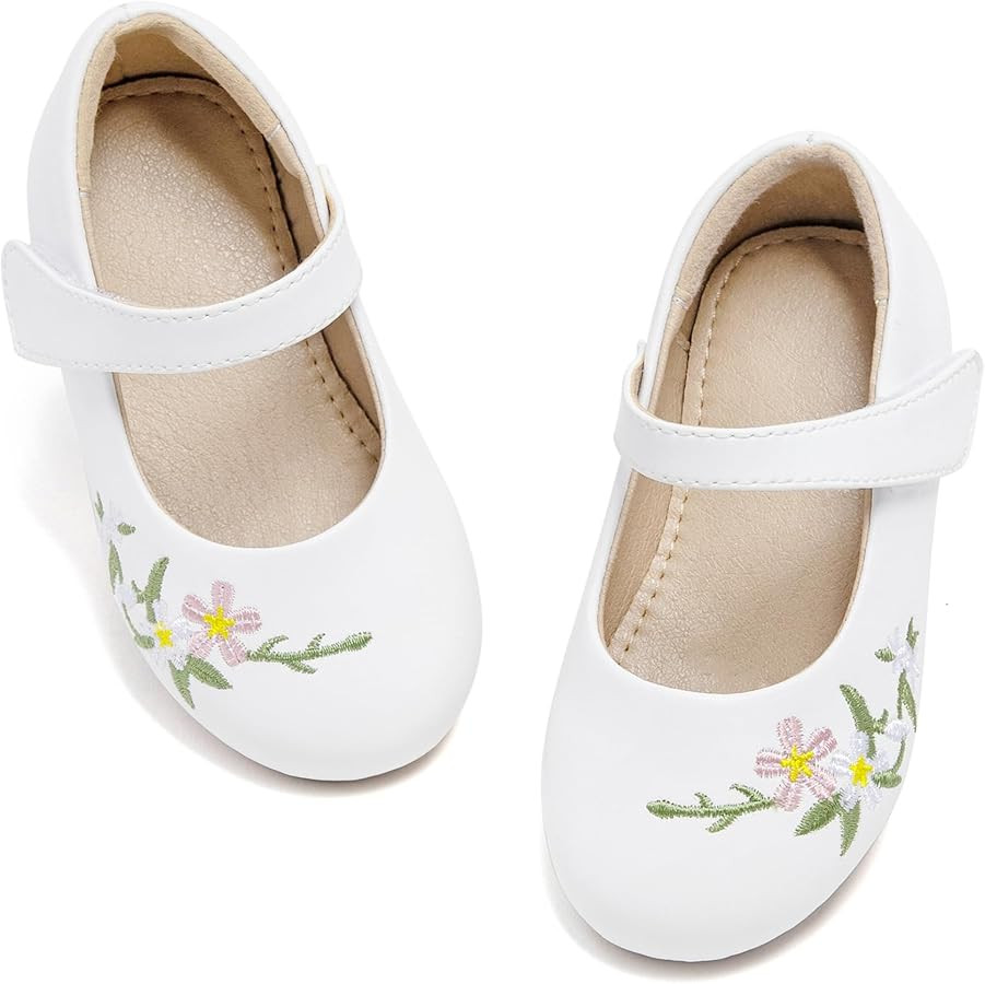 Otter MOMO Toddler/Little Girls Mary Jane Ballerina Flats Shoes Slip-on School Party Dress Shoes | Amazon (US)