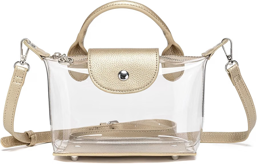 Y&R Direct Clear Bag Purse Stadium Approved Transparent Handbags See Through Crossbody Bag for Co... | Amazon (US)