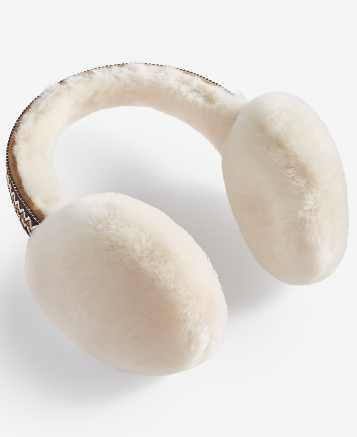 Ugg Women's Braided Fur Earmuffs - Chestnut | Macy's
