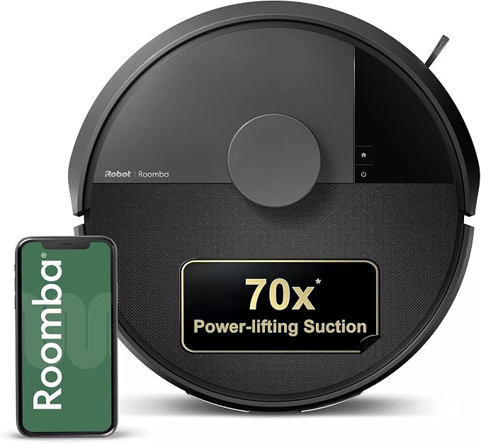 iRobot Roomba 105X Robot Vacuum, Smart LiDAR Mapping, 70X Power‑Lifting Suction, Custom Room Cl... | Amazon (US)