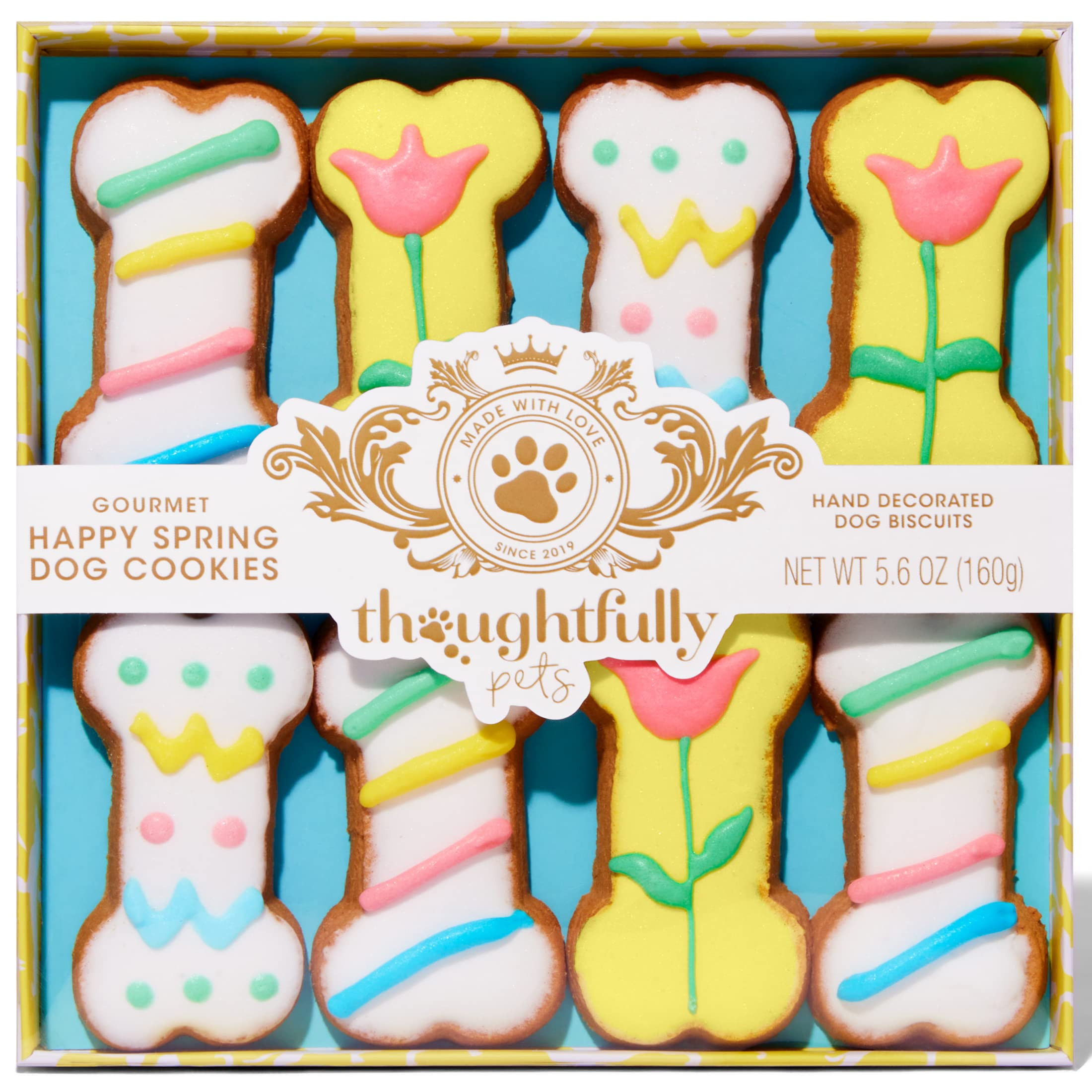 Thoughtfully Pets, Gourmet Dog Cookie Gift Set, Peanut Butter Flavored Crunchy Dog Treats in Bone... | Amazon (US)