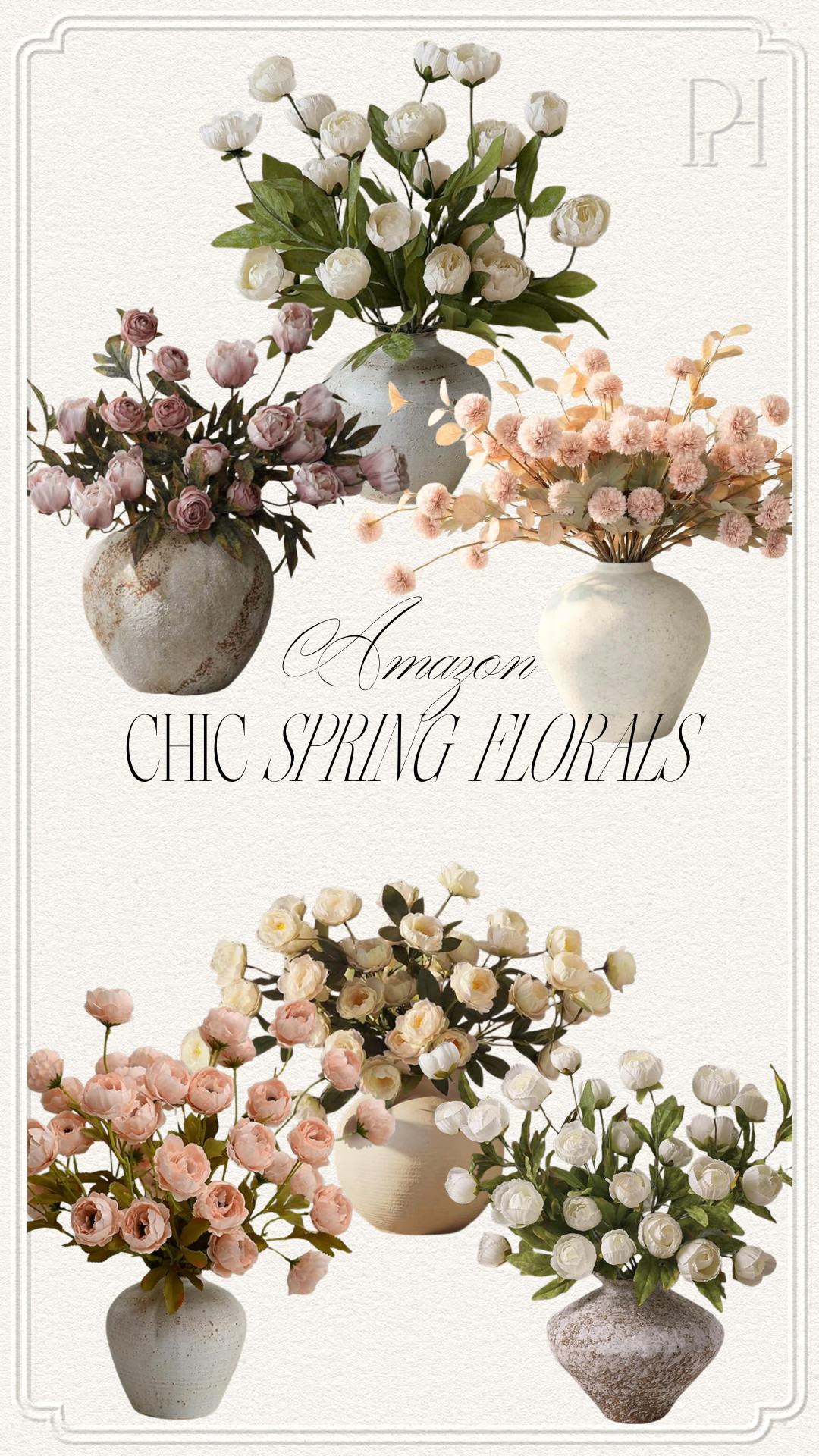 These faux stems are so chic! Look designer and cannot believe they're from Amazon!

faux flowers, faux florals, faux stems, pink stems, white stems, white flowers, pink flowers, spring decor, summer decor, home decor, home accents 

 #LTKMothersDay #LTKSeasonal #LTKHome