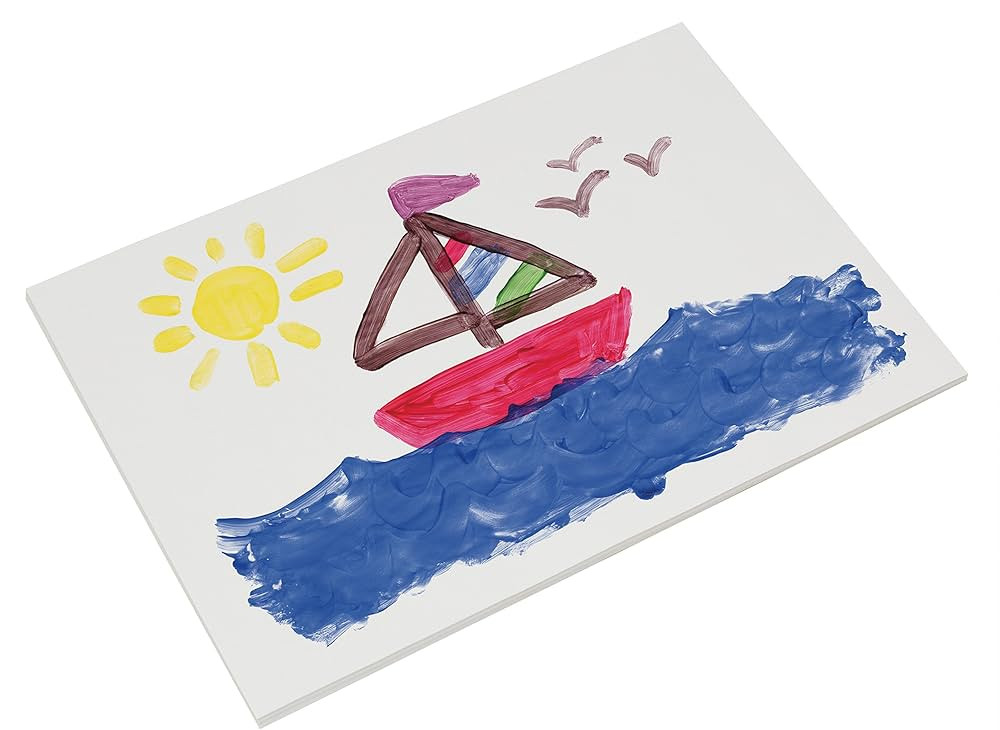Prang (Formerly Art Street) Fingerpaint Paper, White, 11" x 16", 100 Sheets | Amazon (US)