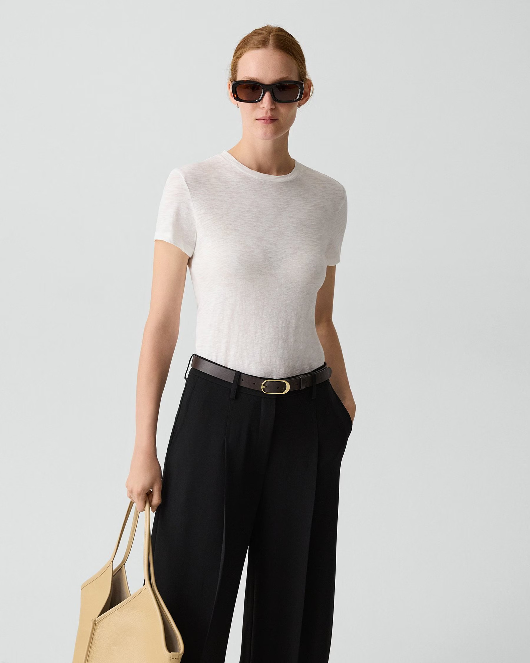 Fitted Tee in Organic Cotton | Theory