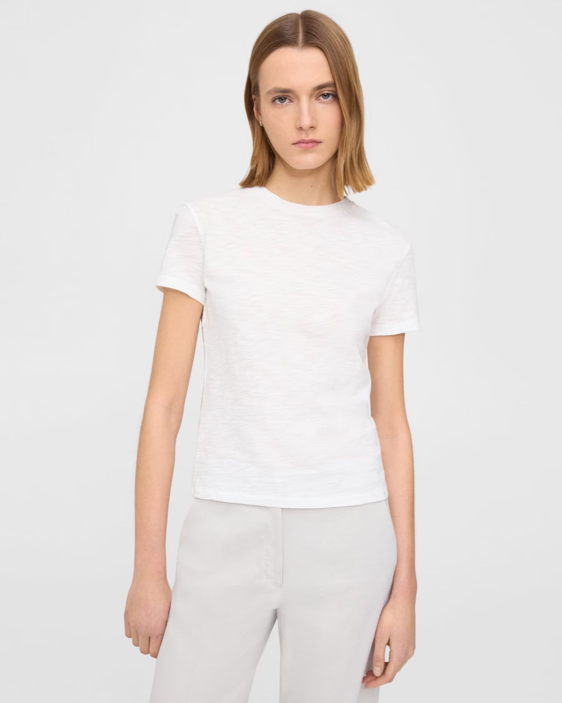Fitted Tee in Organic Cotton | Theory