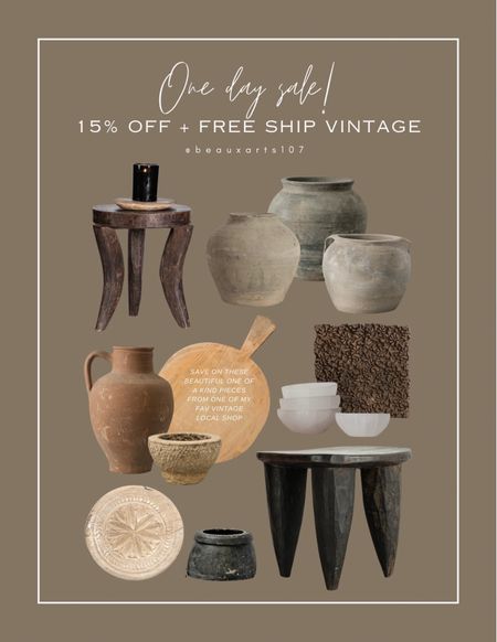 Save on these gorgeous one of a kind vintage pieces from a favorite local shop!! This is their best deal yet! 

#LTKStyleTip #LTKSaleAlert #LTKHome