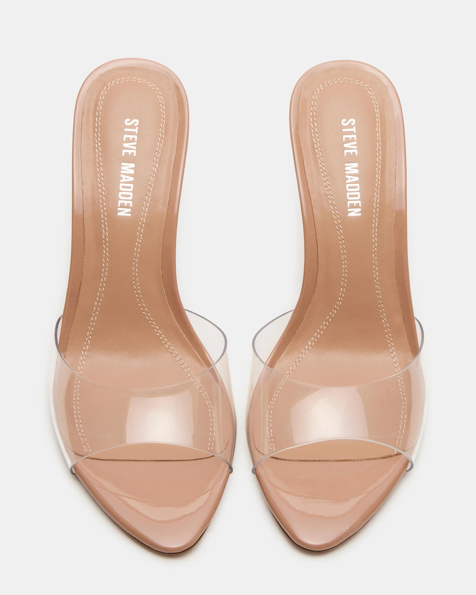 SANTI Clear Pointed-Toe Mule Women's Heel | Steve Madden (US)