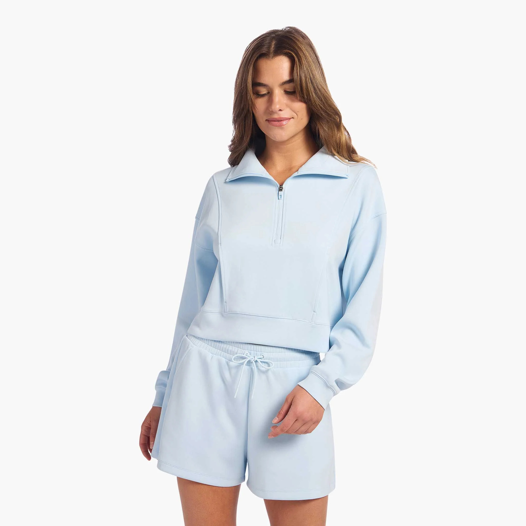 Soft Motion Quarter-Zip | Cloud | Nuuds US