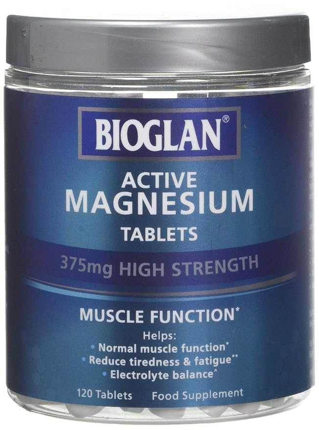 Bioglan Active Magnesium | Supports Muscle Function | 120 Tablets, 120 Tablet | Amazon (UK)
