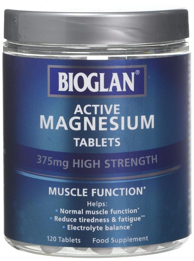 Bioglan Active Magnesium | Supports Muscle Function | 120 Tablets, 120 Tablet | Amazon (UK)