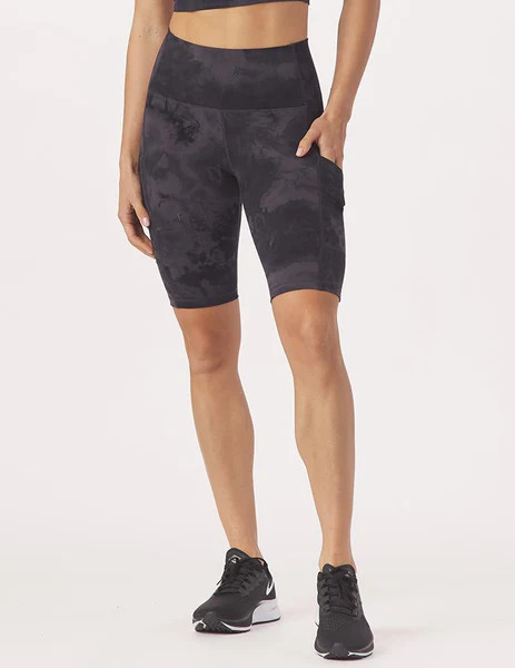 Taper Short Print: Black Tie-Dye | Glyder