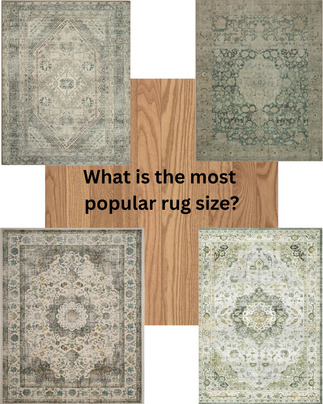 Question: 
What is the most popular rug size?
Answer: 8 x10'. 
Here are a few of my favourite green rugs with a honey oak floor.
What is your floor colour? Do you need rug suggestions with your floor?

#arearug #greendecor #springdecor #sage #humandesigner #designertips #designerinspo #honeyoak #woodfloor #invitinginteriors #wayfaircanada #amazonmusthaves #amazondeals #amazonhome #wayfairhome 

 

 #LTKcanada #LTKhome #LTKfamily
