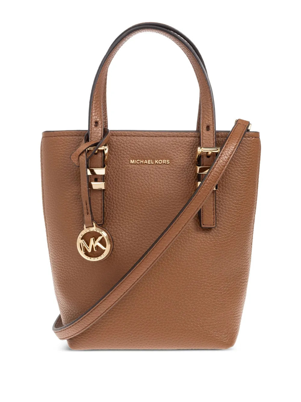 Michael Michael Kors textured leather mini tote bag - Brown | Farfetch Global